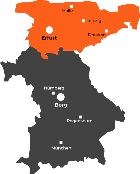 Karte mit Verbreitungsgebiet von RICONA Karte mit Verbreitungsgebiet von RICONA